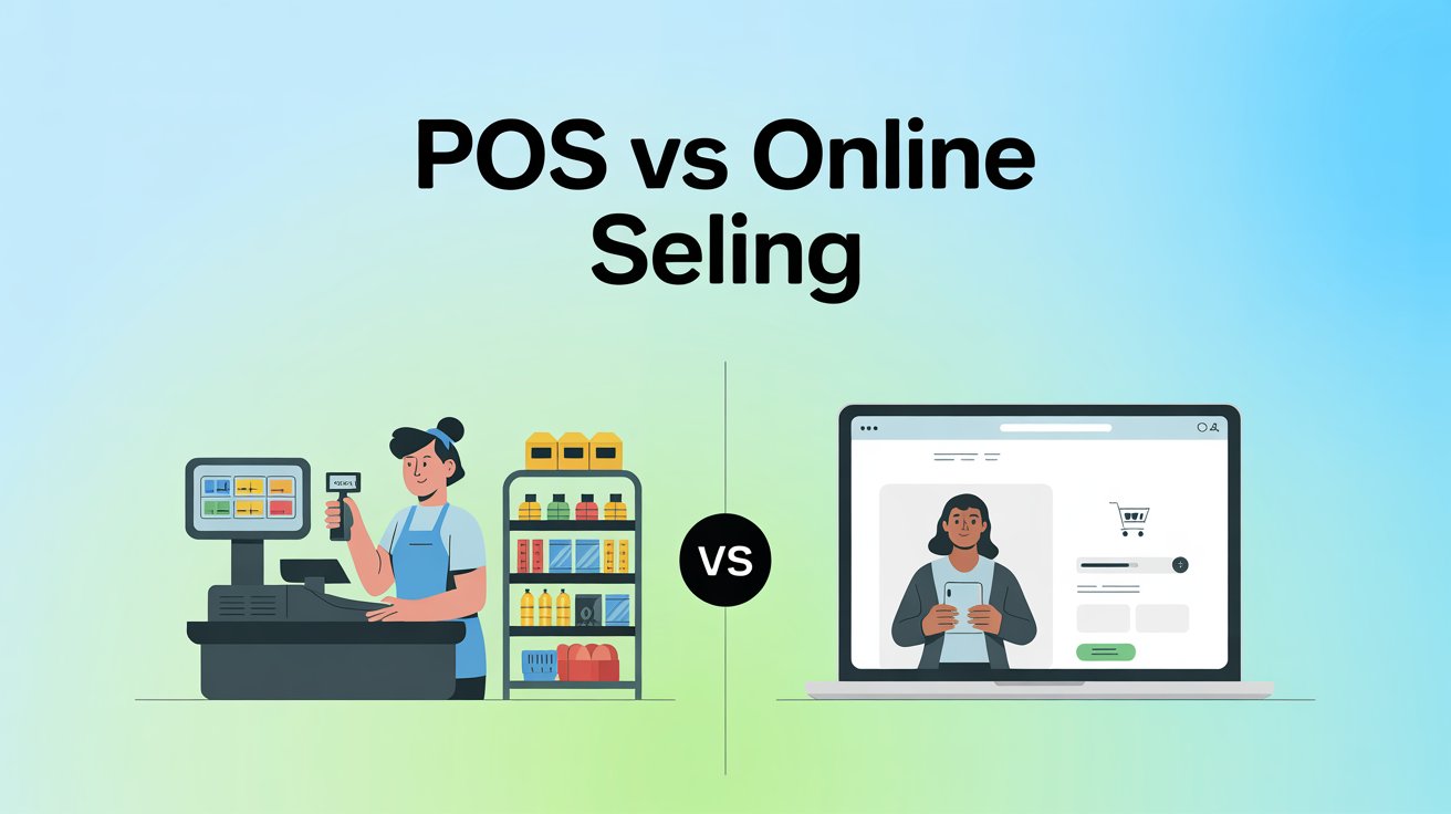 POS vs Online Selling Illustration